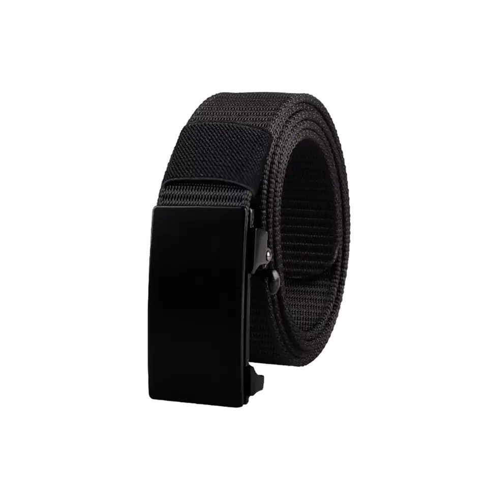Cinturon Negro Táctico Nylon 1