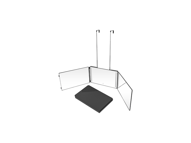 Espejo Triple 360 LED  3