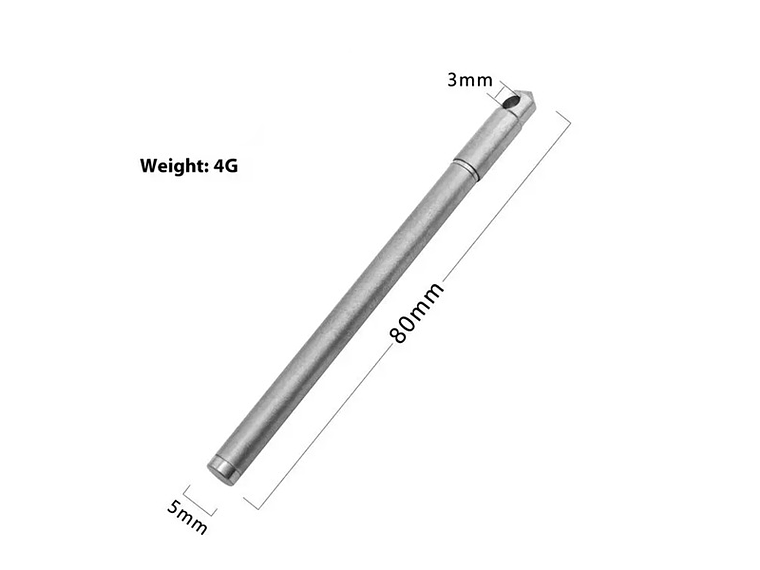 Lapiz Táctico EDC de Titanio 3