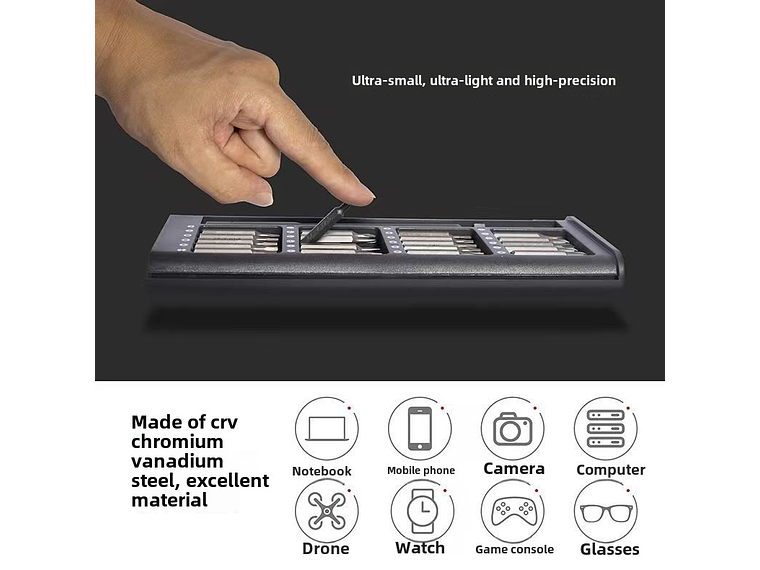 Kit 24 en 1 Bits + Destornillador 3