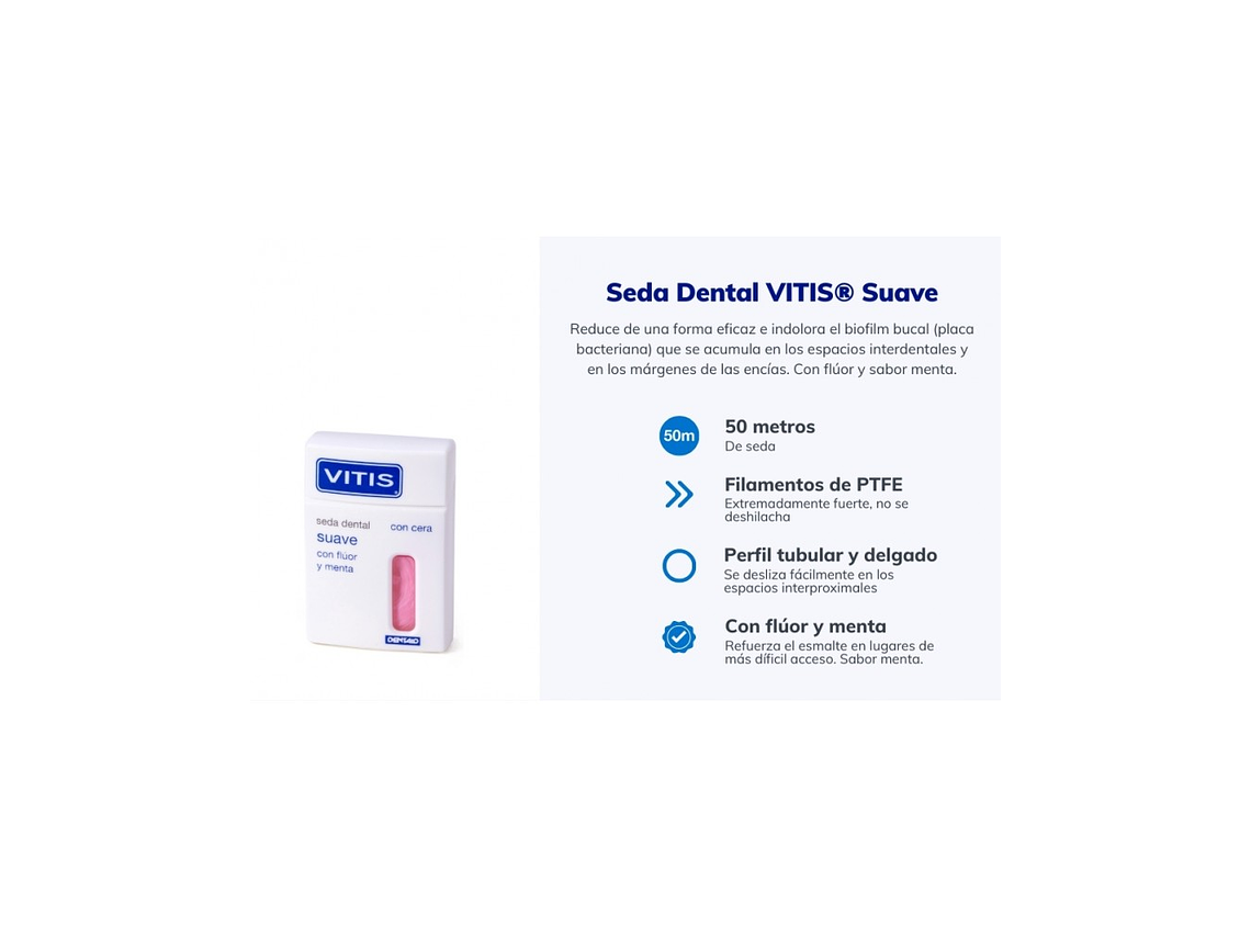 VITIS Seda Dental Suave Fluor Menta 2