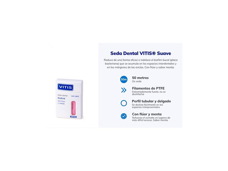 VITIS Seda Dental Suave Fluor Menta 2