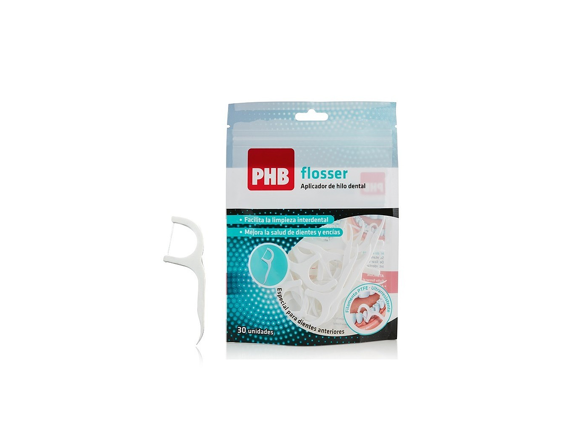 Aplicador Hilo Dental PHB Flosser 30 unidades 1