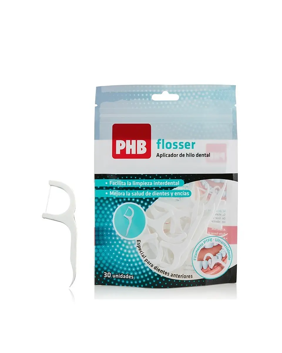 Aplicador Hilo Dental PHB Flosser 30 unidades 1
