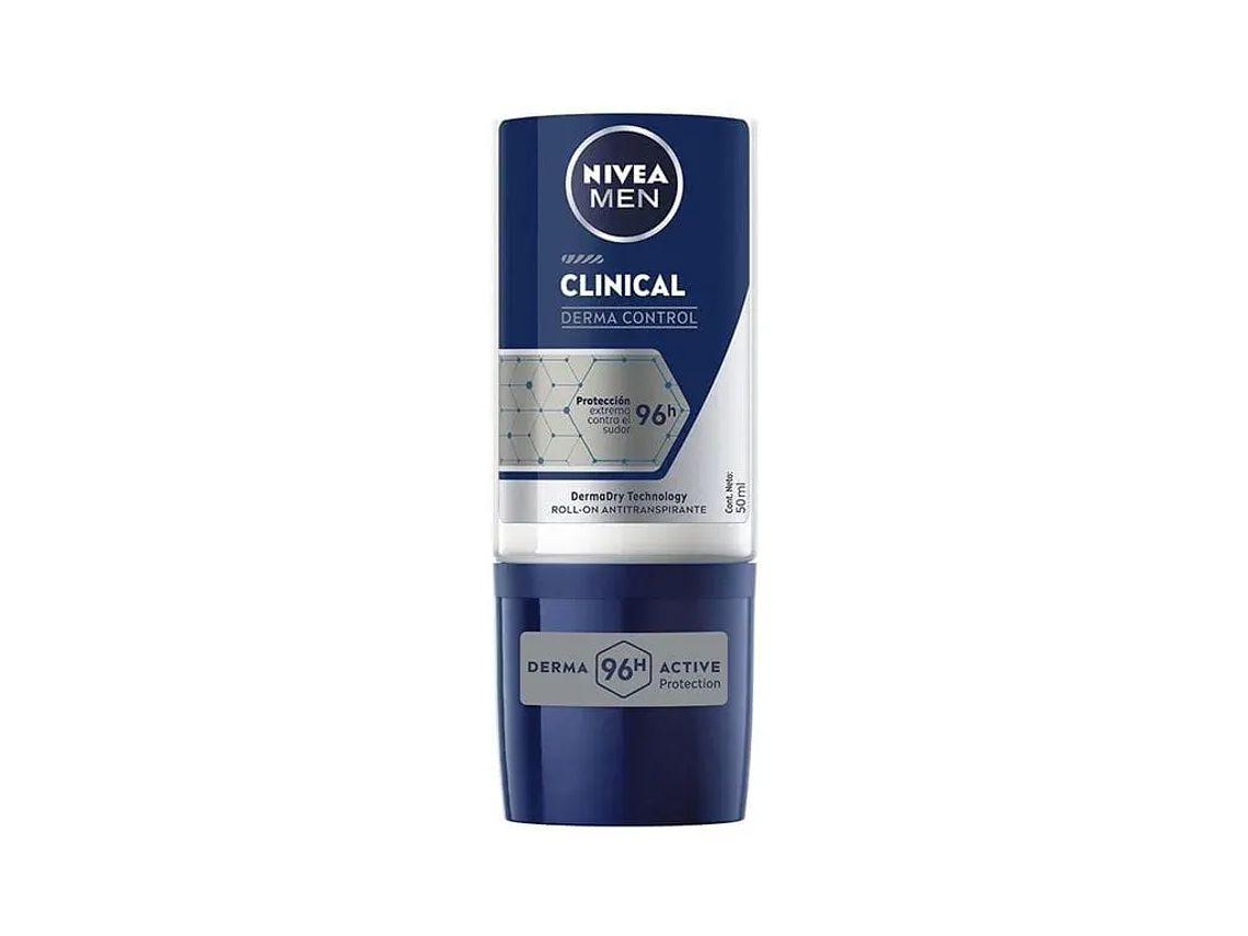 Desodorante Roll On NIVEA MEN Clinical Derma Control 1