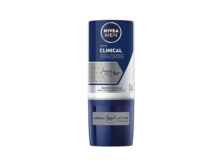 Desodorante Roll On NIVEA MEN Clinical Derma Control 1