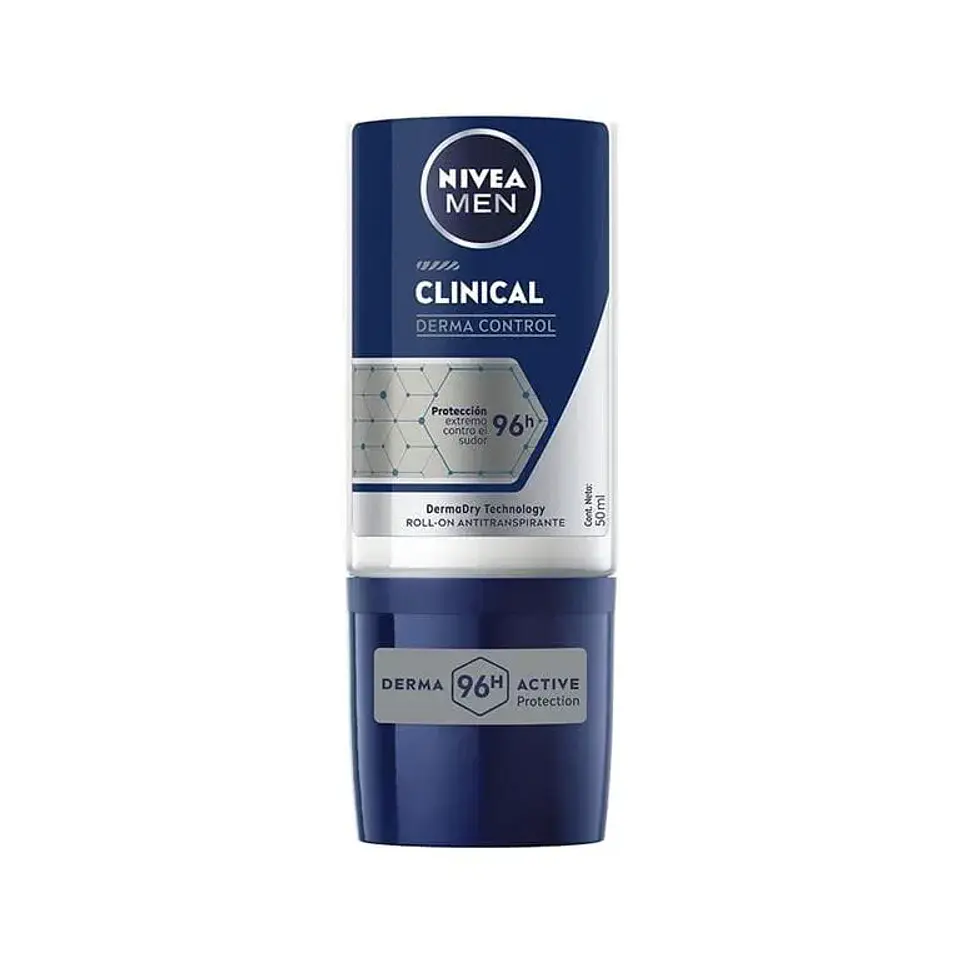 Desodorante Roll On NIVEA MEN Clinical Derma Control 1