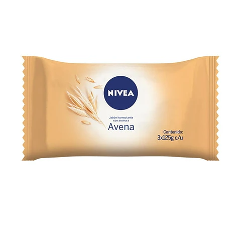 Jabón de Barra NIVEA Avena Pack 3x125 g