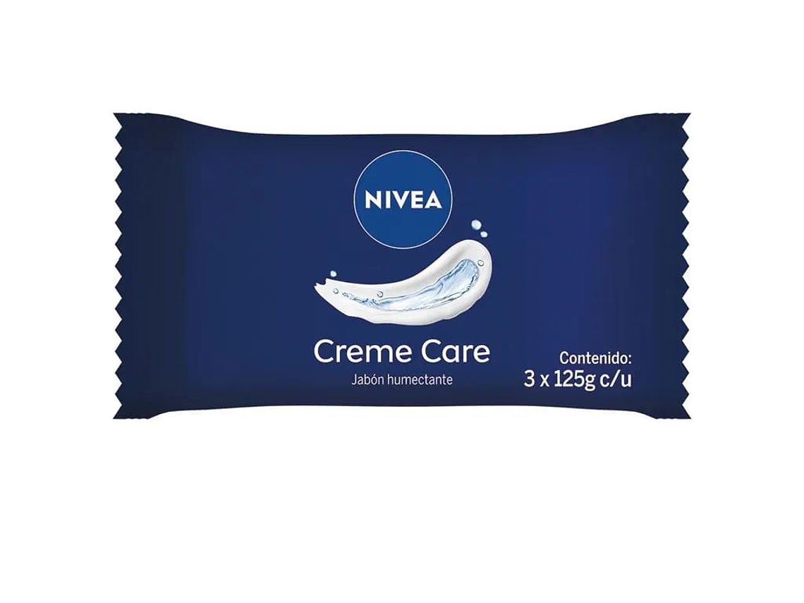 Jabón de Barra NIVEA Creme Care Pack 3x125 g 1