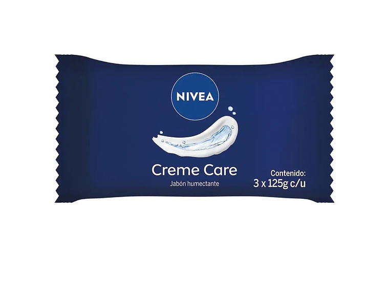 Jabón de Barra NIVEA Creme Care Pack 3x125 g 1