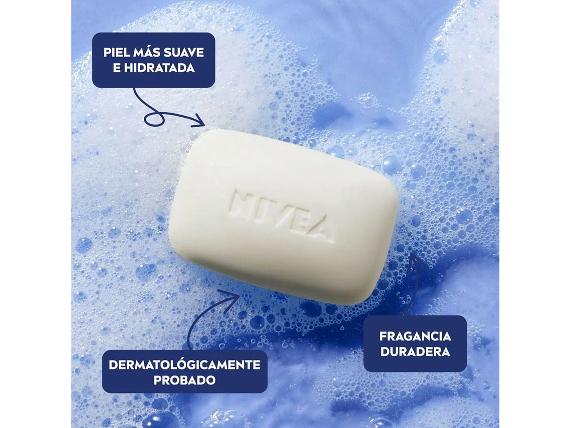 Jabón de Barra NIVEA Creme Care Pack 3x125 g 2