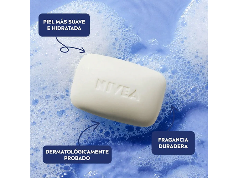 Jabón de Barra NIVEA Creme Care Pack 3x125 g 2