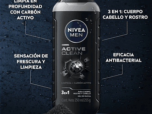 Gel de Ducha NIVEA MEN Active Clean 250 ml