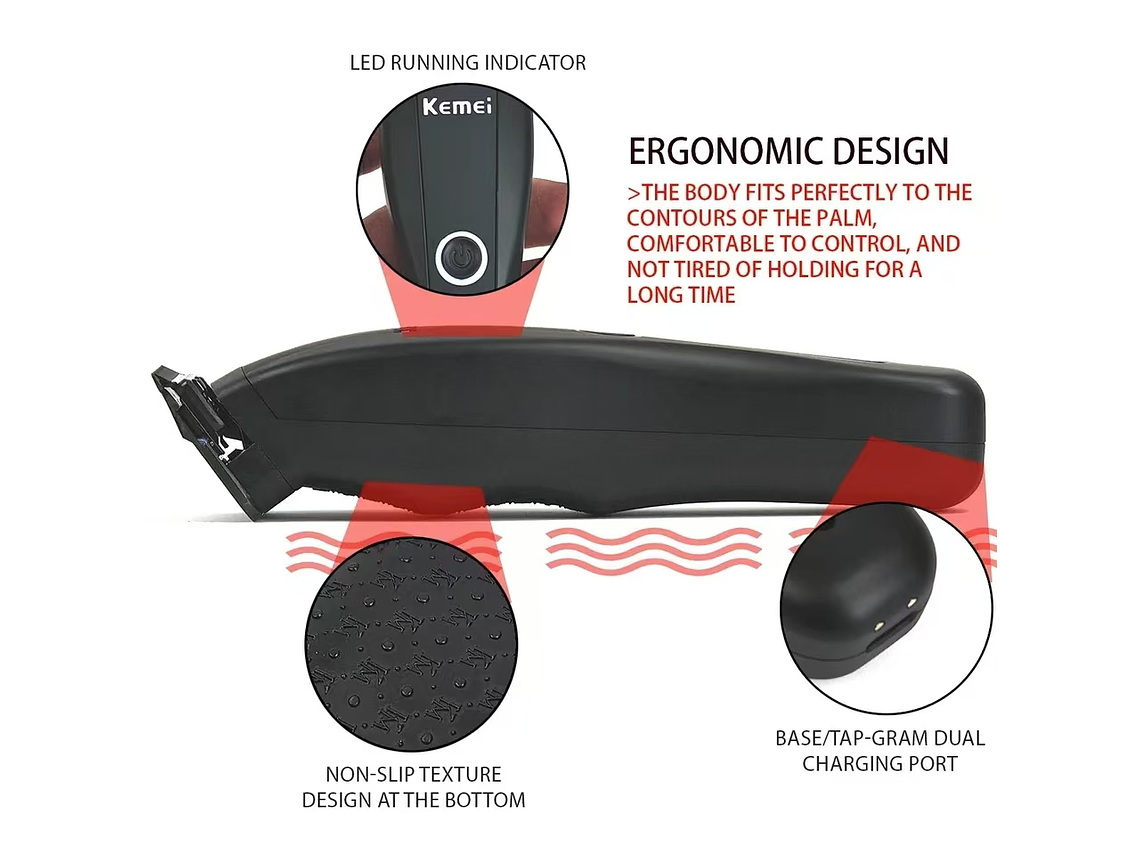 Máquina Trimmer KEMEI 2295 5