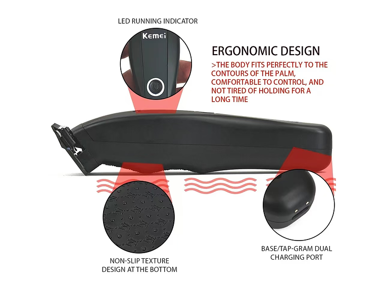 Máquina Trimmer KEMEI 2295 5