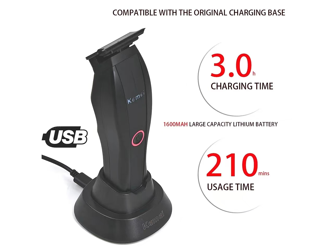 Máquina Trimmer KEMEI 2295 6