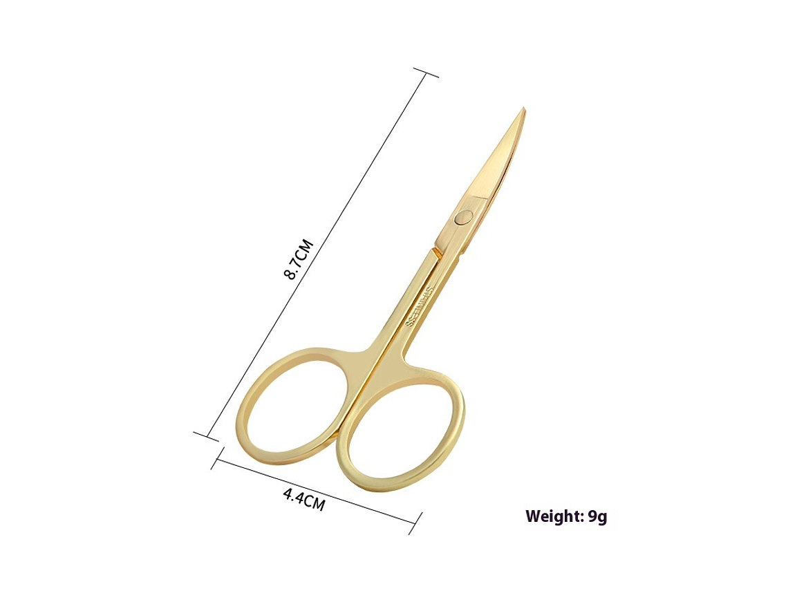 Tijera para Cejas y Barba - Punta Curva 1