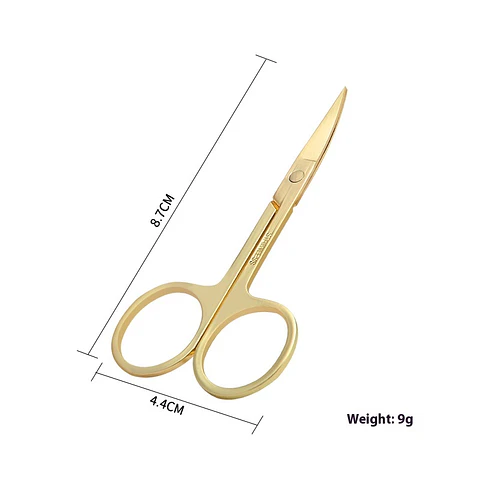 Tijera para Cejas y Barba - Punta Curva