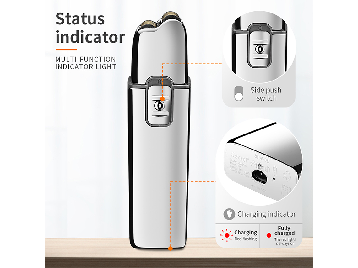 Máquina de Afeitar Shaver KEMEI TX5 5