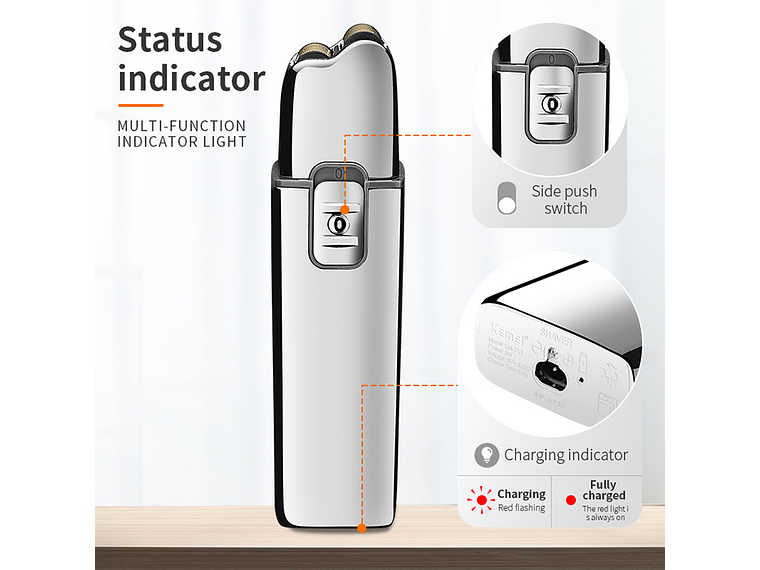 Máquina de Afeitar Shaver KEMEI TX5 5