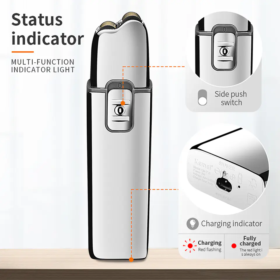 Máquina de Afeitar Shaver - KEMEI TX5 5
