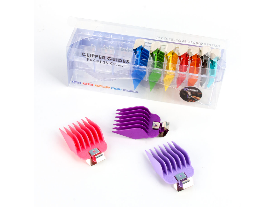 Set 8 Peines Metálicos con Caja Transparente 1