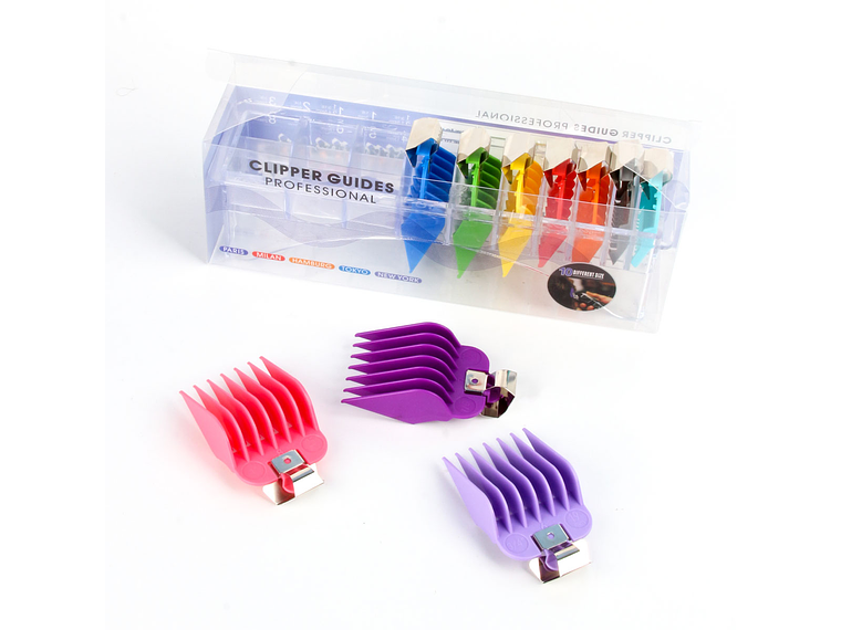 Set 8 Peines Metálicos con Caja Transparente 1