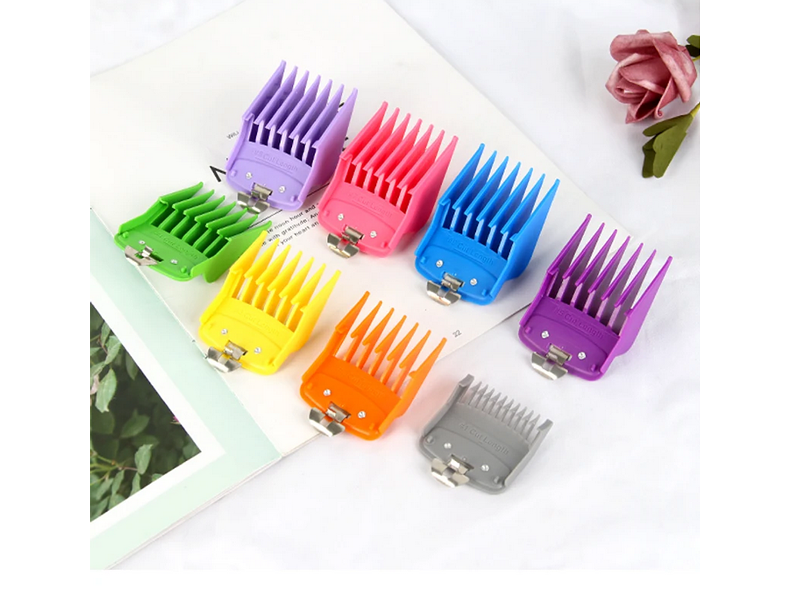 Set 8 Peines Metálicos con Caja Transparente 4