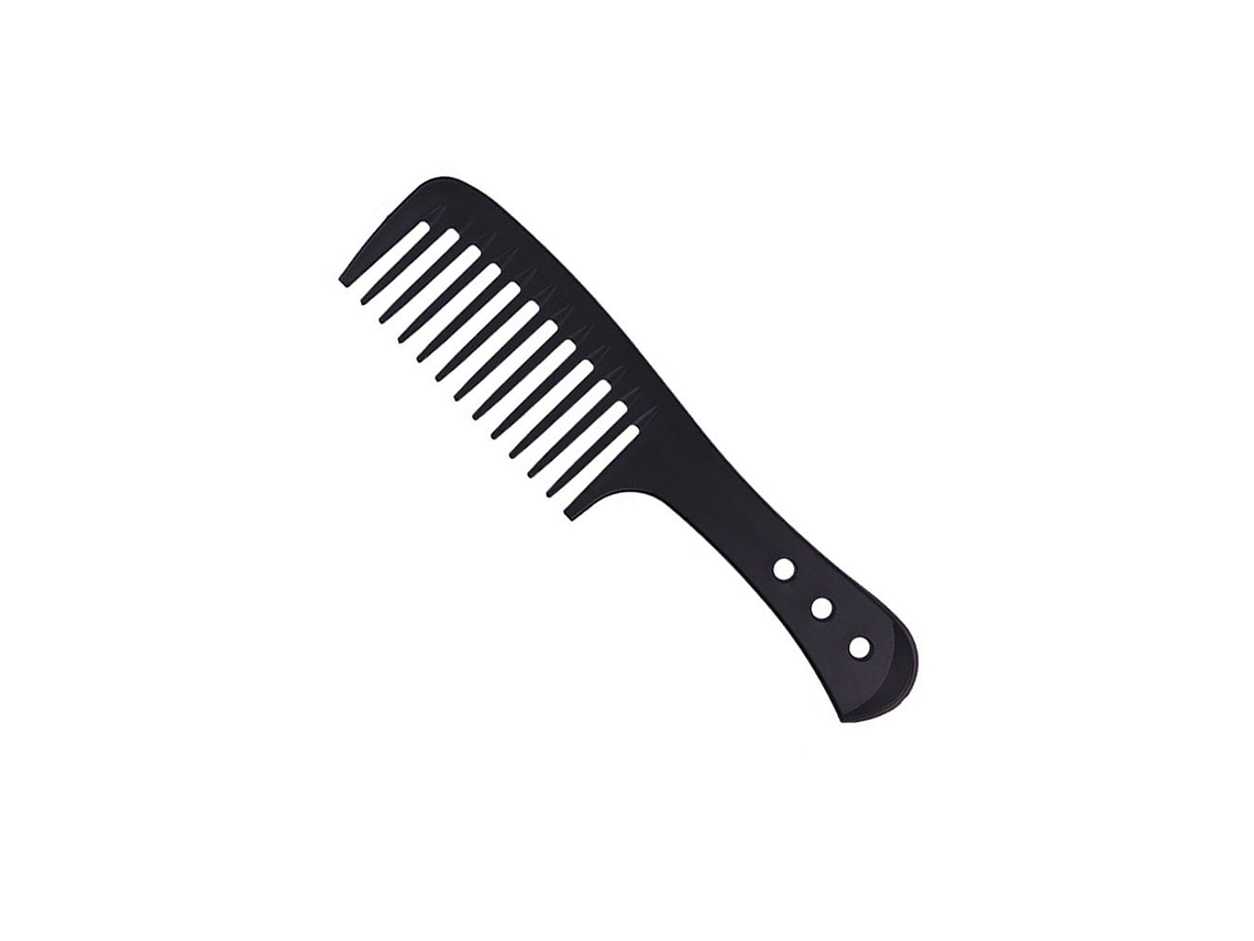 Peineta de Dientes Anchos con Mango 1