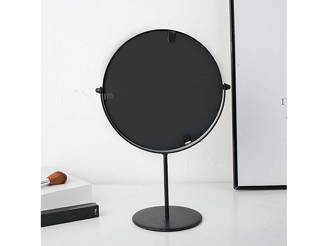 Espejo Circular Metálico con Base 3