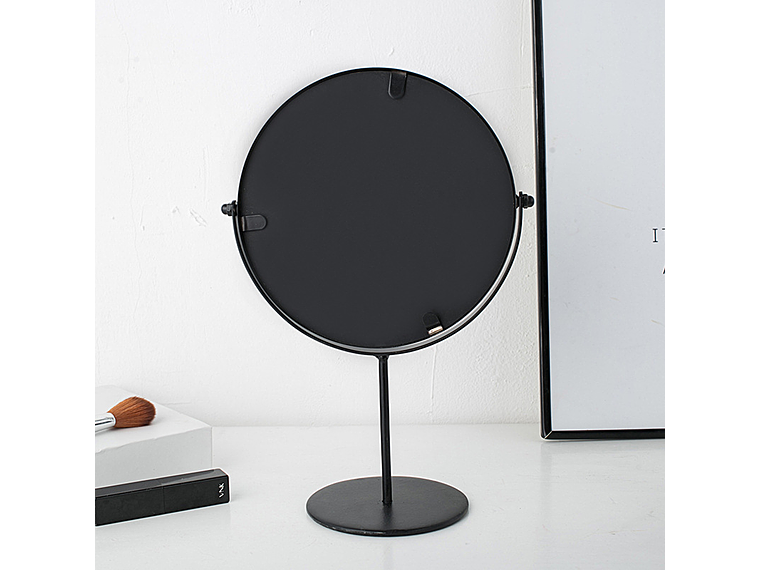 Espejo Circular Metálico con Base 3