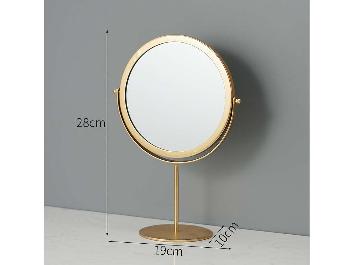 Espejo Circular Metálico con Base 5