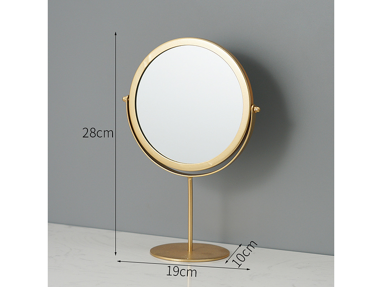 Espejo Circular Metálico con Base 5