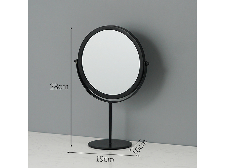 Espejo Circular Metálico con Base 4