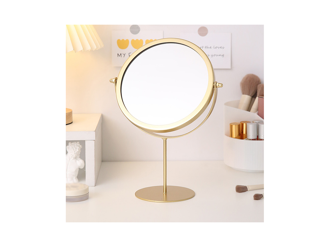 Espejo Circular Metálico con Base 1