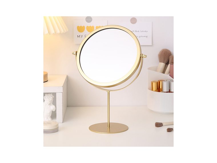 Espejo Circular Metálico con Base 1