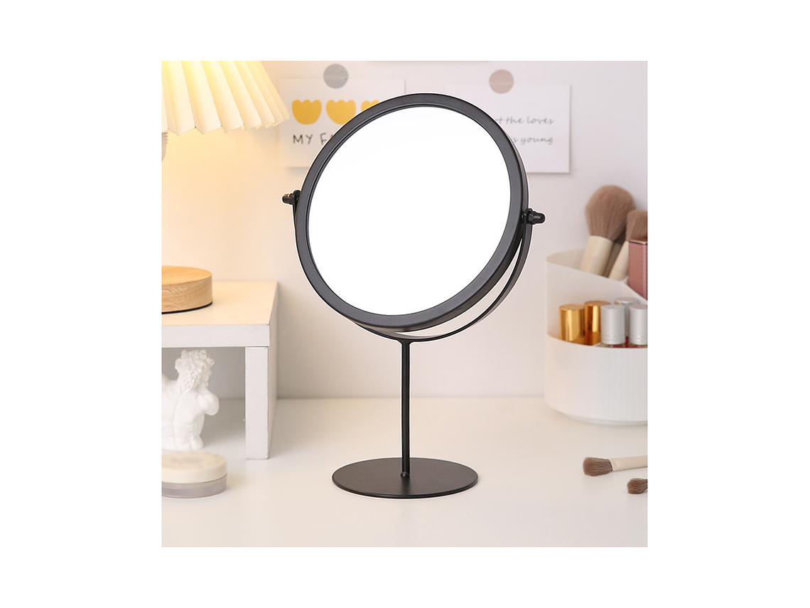 Espejo Circular Metálico con Base 2