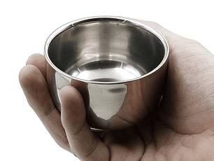 Bol de afeitar #1 - Cuenco de Acero Inoxidable