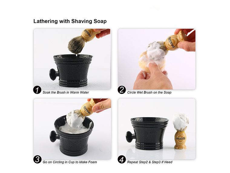 Bol de Afeitar #2 - Cuenco Grande con Sujetador 2