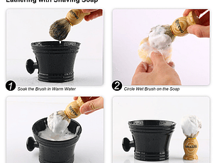 Bol de Afeitar #2 - Cuenco Grande con Sujetador