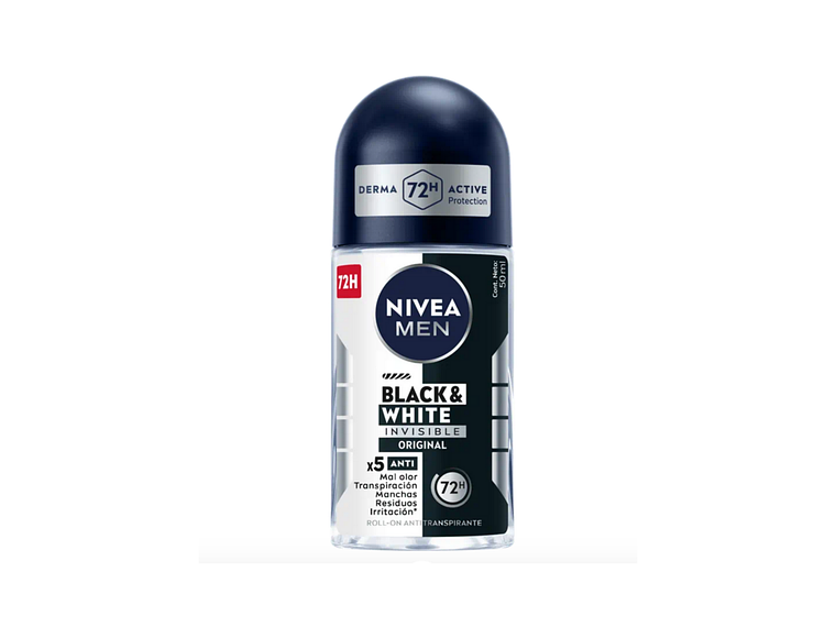 Desodorante Roll On NIVEA FOR MEN Black & White Original 1
