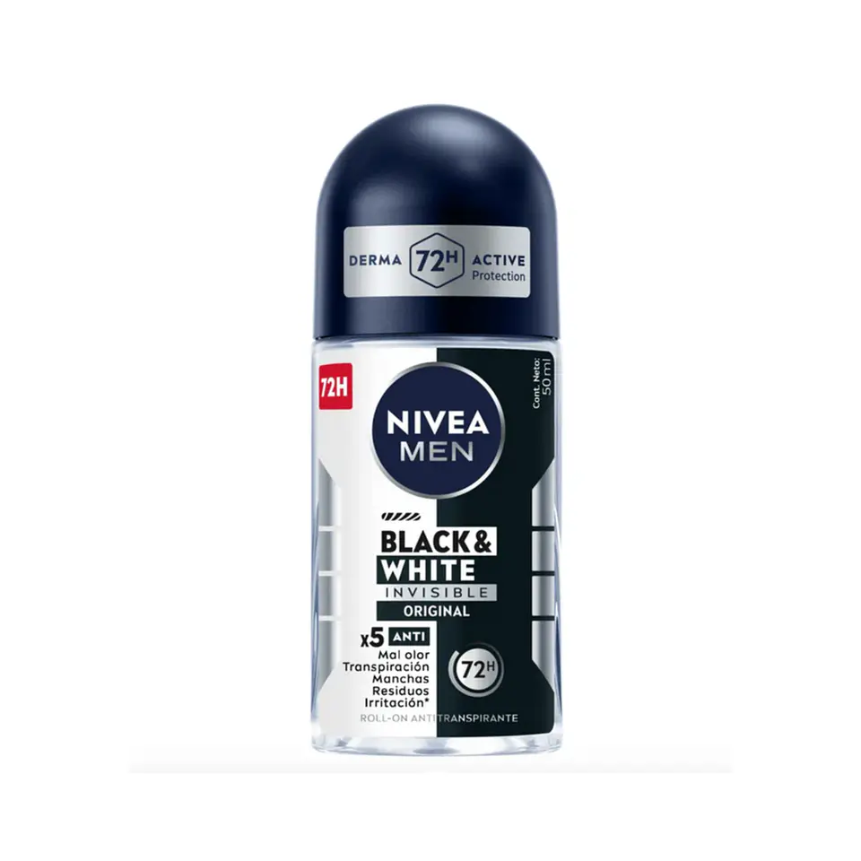 Desodorante Roll On NIVEA FOR MEN Black & White Original 1