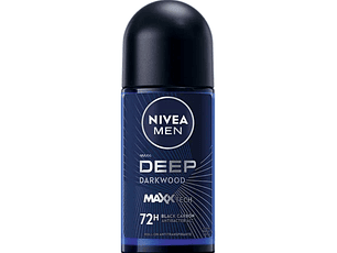 Desodorante Roll On NIVEA FOR MEN Deep Black Carbon