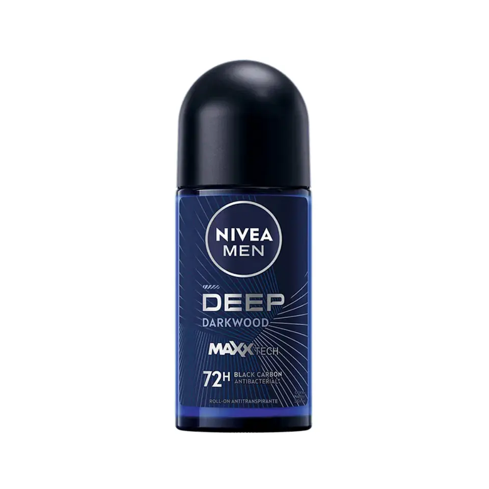 Desodorante Roll On NIVEA FOR MEN Deep Black Carbon 1
