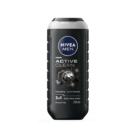 Gel de Ducha NIVEA MEN Active Clean 250 ml