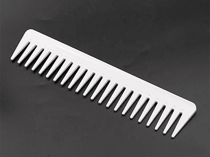 Peineta Blanca de Dientes Anchos