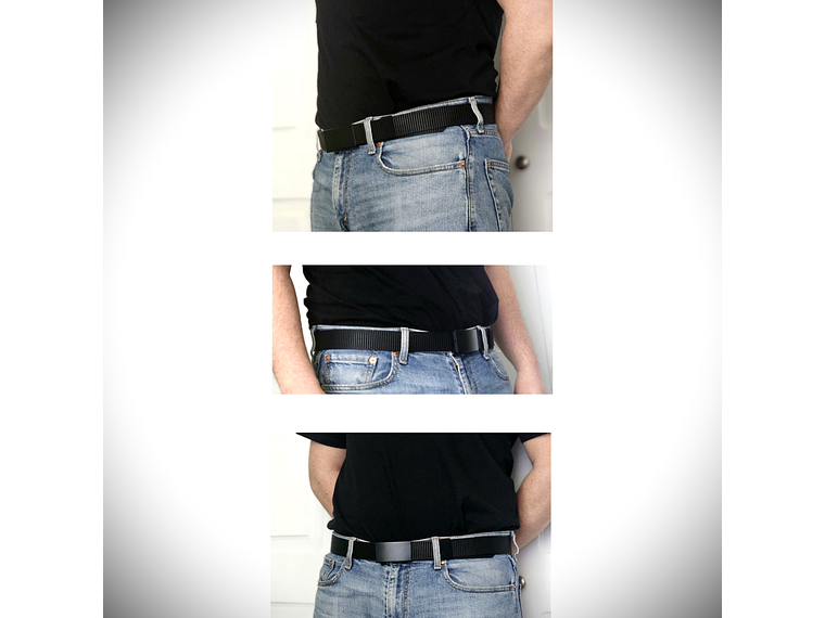 Cinturon Negro Táctico Nylon 3