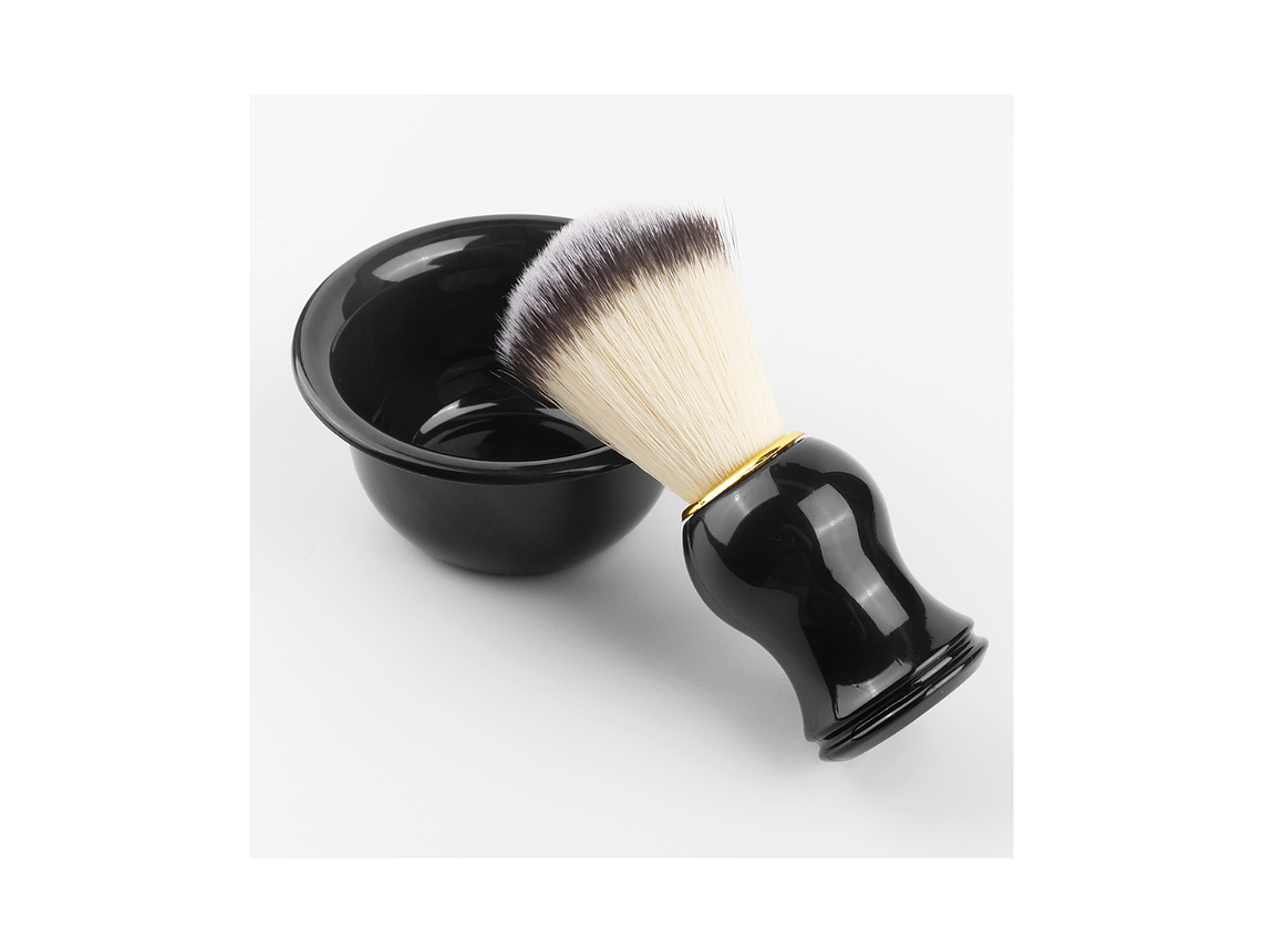 Set Brocha con Bol de Afeitado - Gold/Silver 1