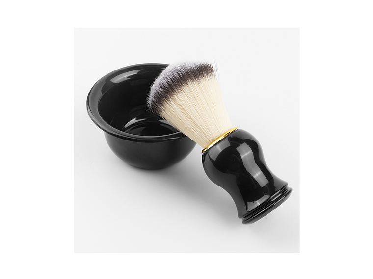 Set Brocha con Bol de Afeitado - Gold/Silver 1
