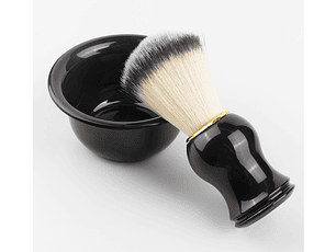 Set Brocha con Bol de Afeitado - Gold/Silver